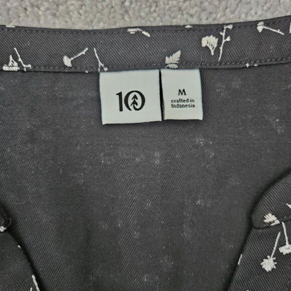 Tentree Tencel Floral Shirt Dress - Size Medium - Picture 7 of 8